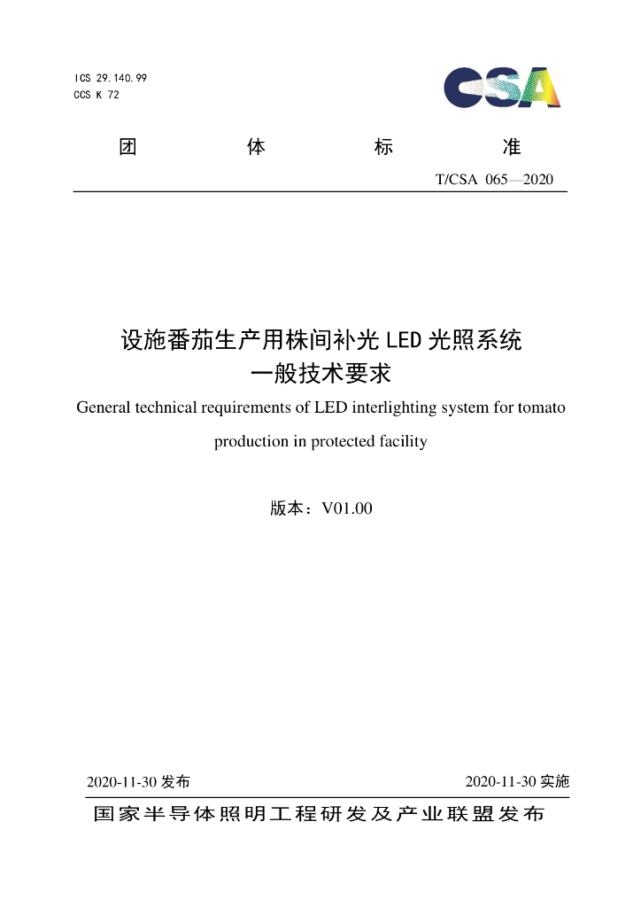 T/CSA 065-2020 标准预览