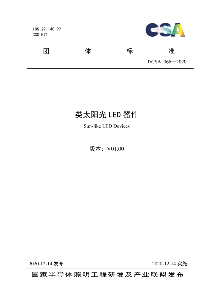 T/CSA 066-2020 标准预览