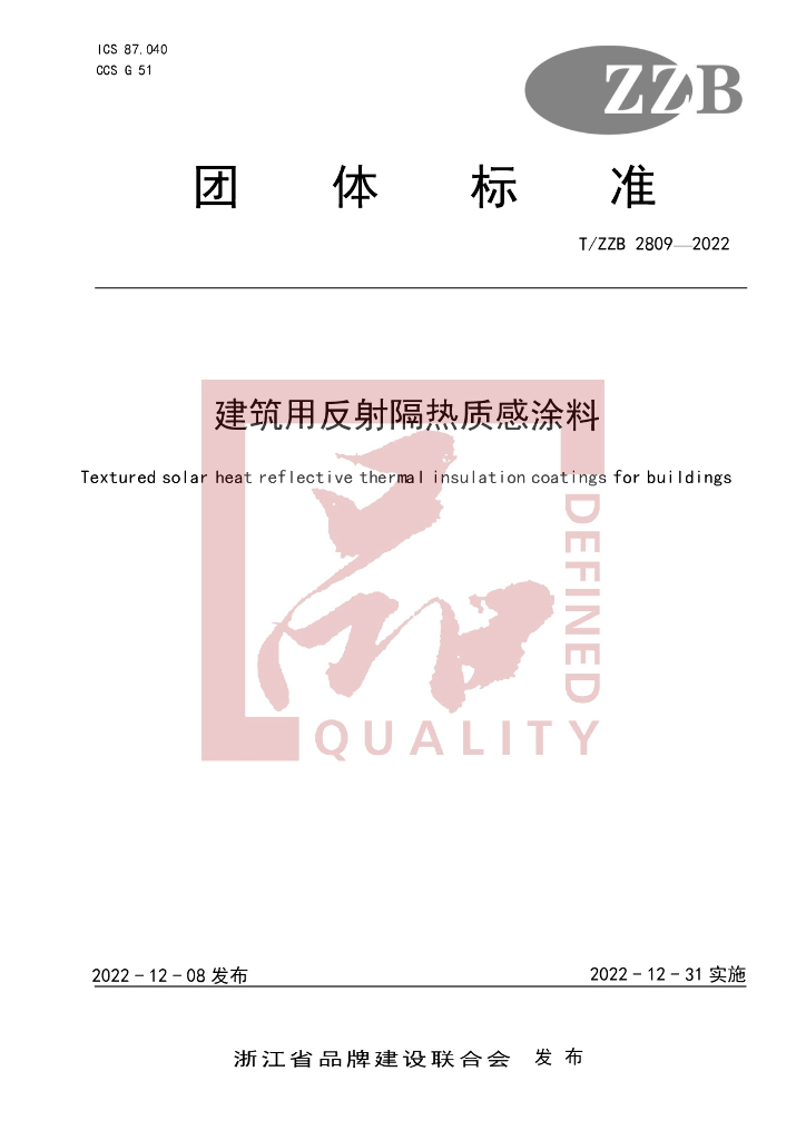 T/ZZB 2809-2022 标准预览
