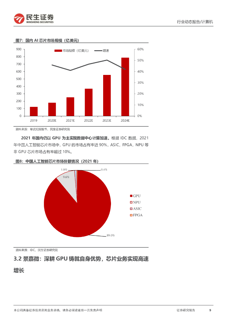 民生证券：计算机行业动态报告：ChatGPT系列报告：算力“军备竞赛”_第9页