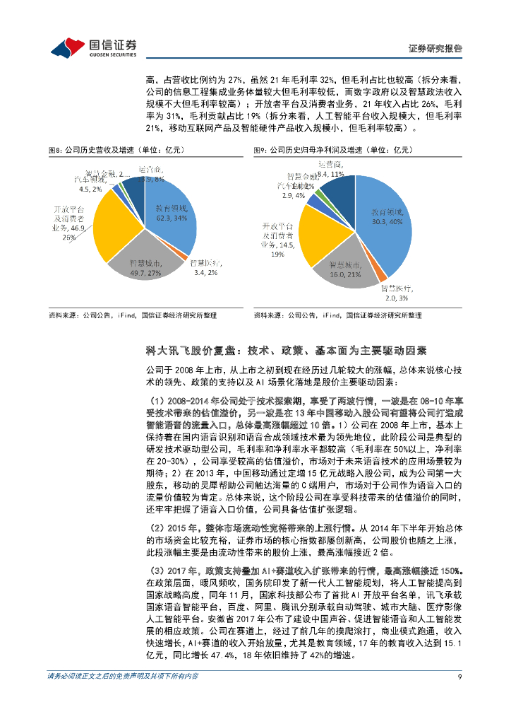 国信证券：科大讯飞（002230）-23年触底回升，站在新一轮人工智能的起点_第9页