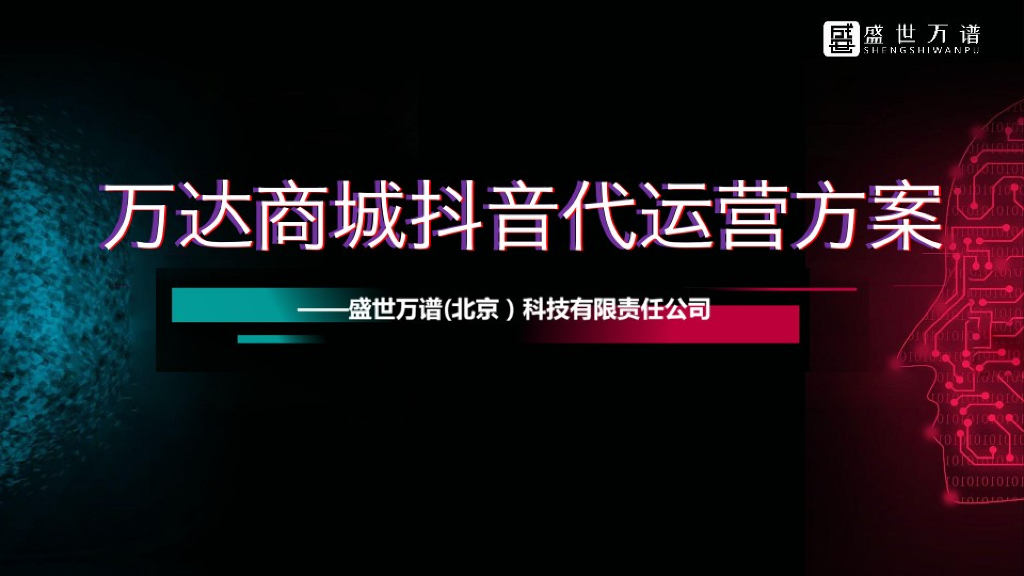 2019万达商场企业抖音代运营方案