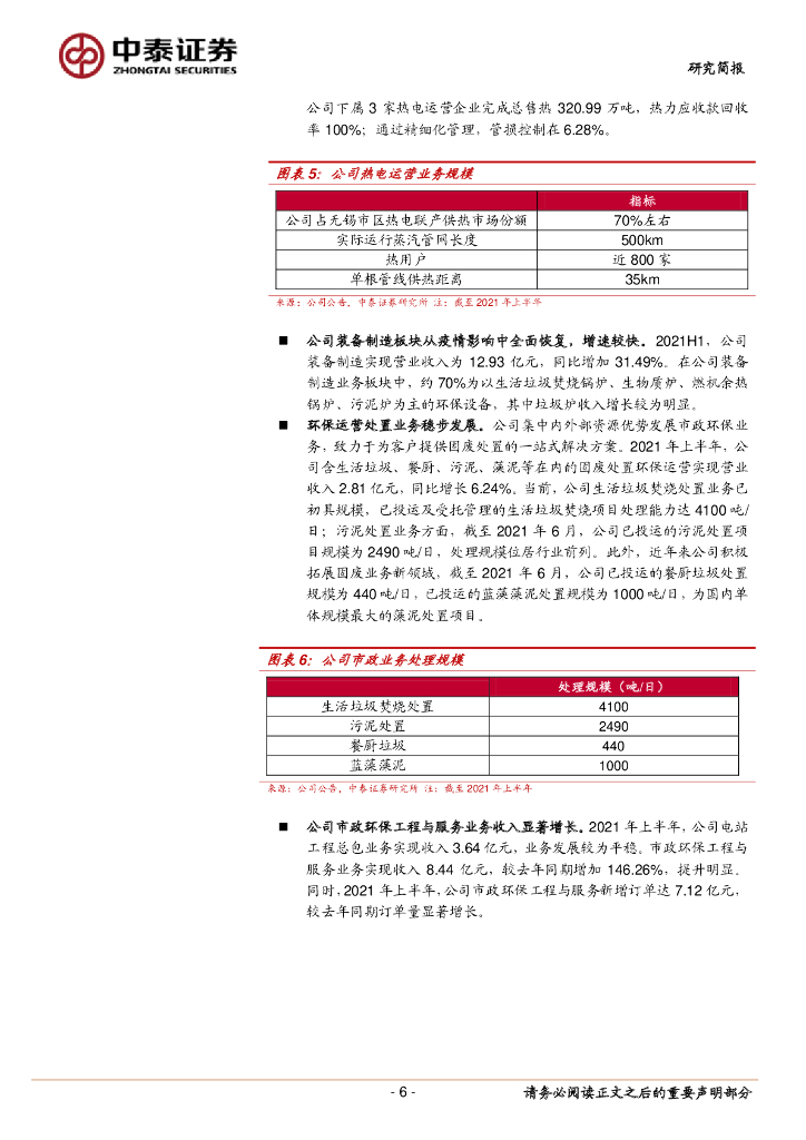 中泰证券：华光环能（600475）-“环保+能源”业务协同共进，面向碳中和多措并举_第6页