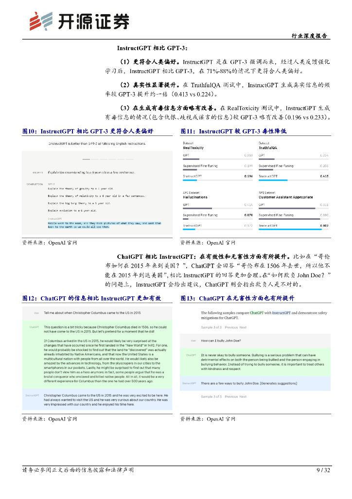开源证券：计算机行业深度报告：ChatGPT不断突破，AI驶入快车道_第9页