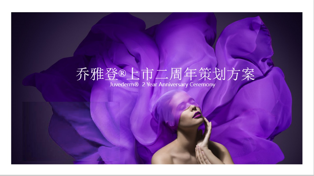 2019玻尿酸品牌乔雅登上市二周年策划方案