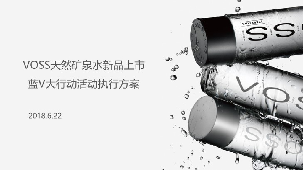 2018VOSS天然矿泉水新品上市蓝V大行动执行方案