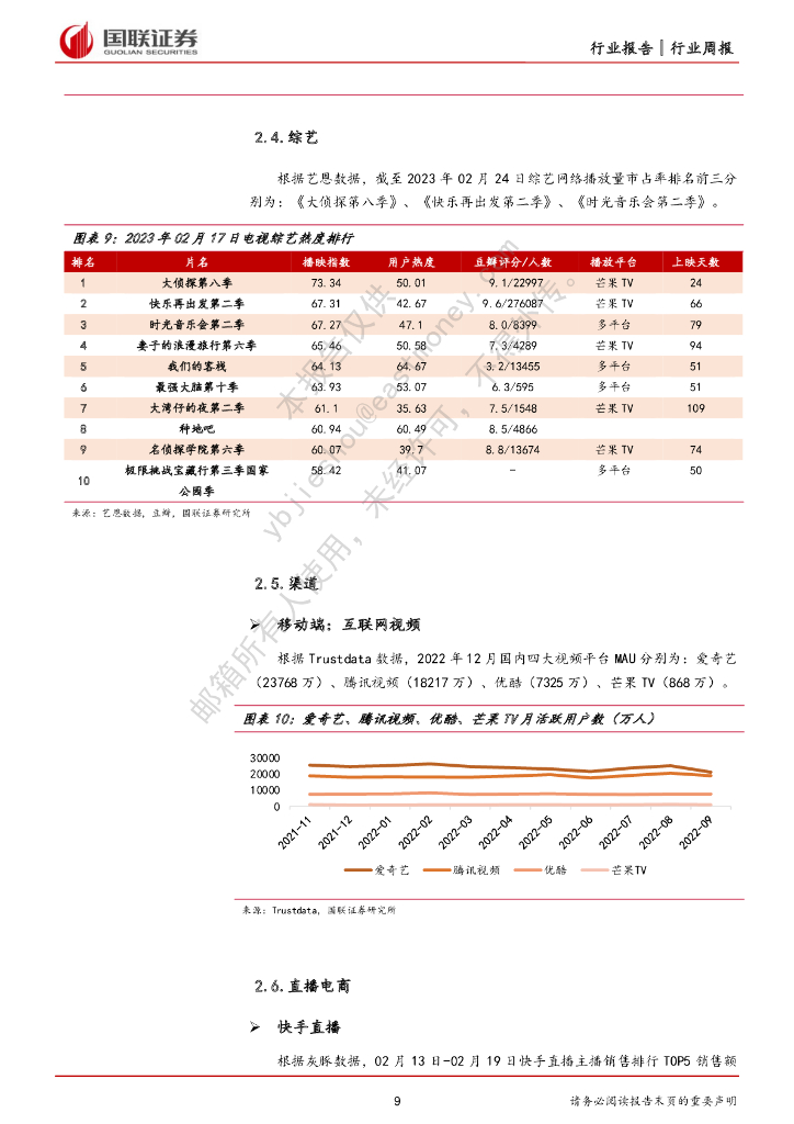国联证券：传媒互联网行业2月周报：爱奇艺降本增效成果显著，科技部大力支持人工智能产业_第9页