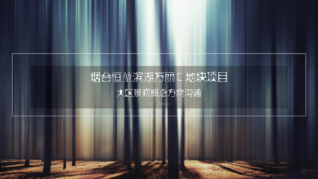 [山东]现代奢华+都会森林大区景观概念设计