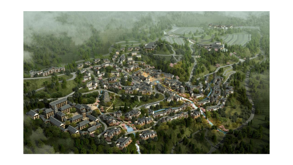[湖北]现代土家风情温泉小镇规划设计