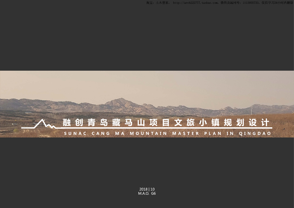 [山东]藏马山现代中式风格文旅小镇规划景观