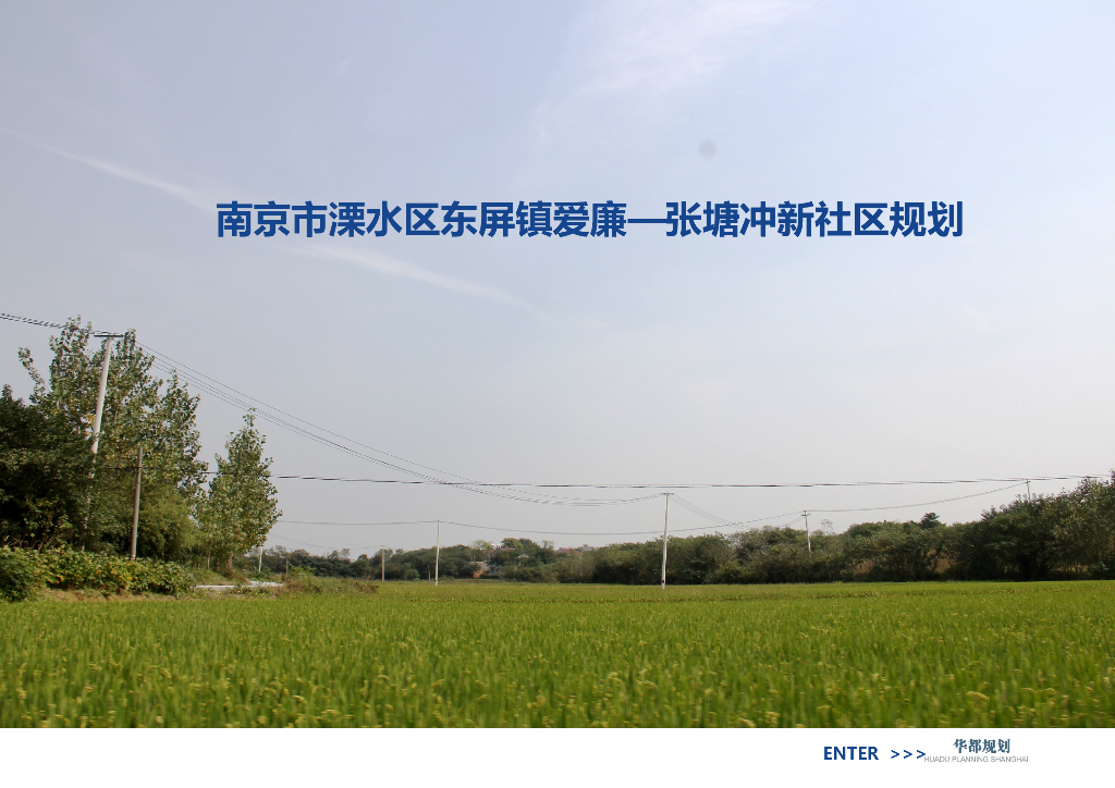 [南京]溧水区东屏镇爱廉-张塘冲新社区规划