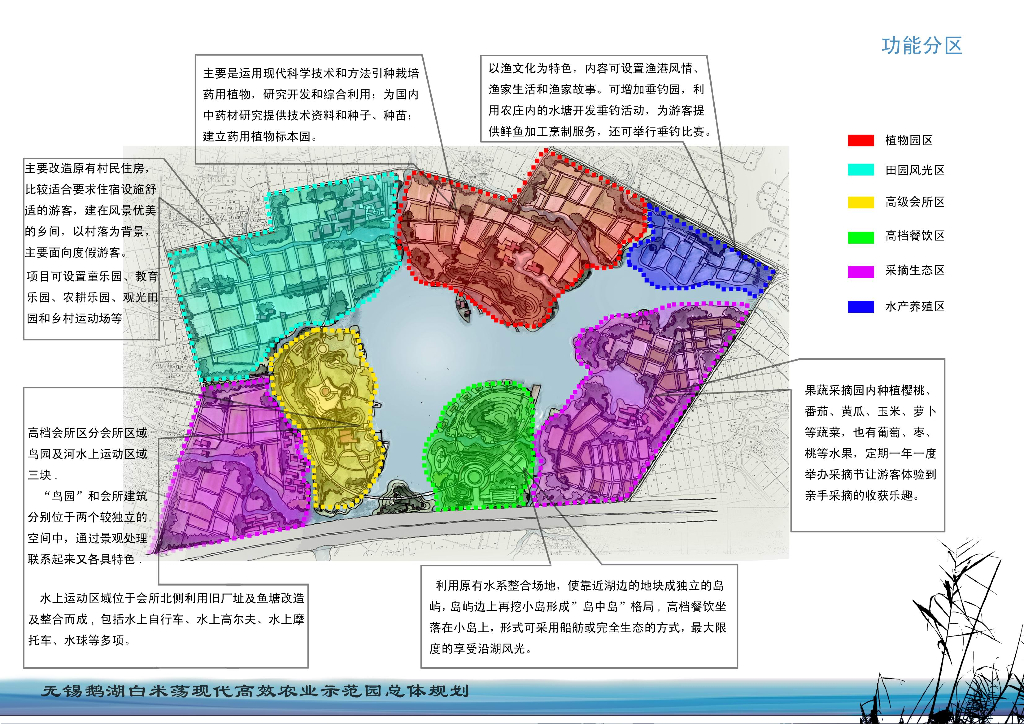 [江苏]无锡鹅湖白米荡现代农业高效示范园总体规划中（PDF+20页