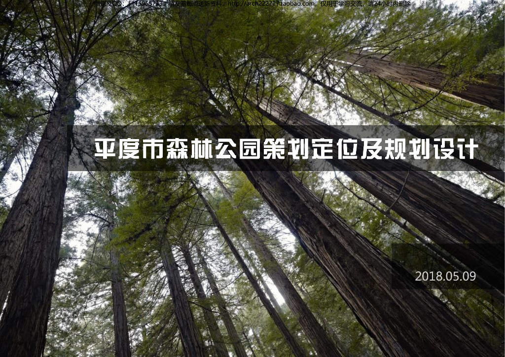 [山东]生态休闲森林公园规划设计