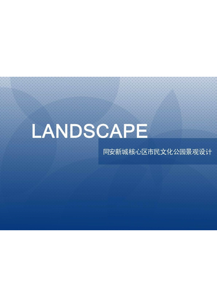 [厦门]现代大气休闲文化公园景观设计方案