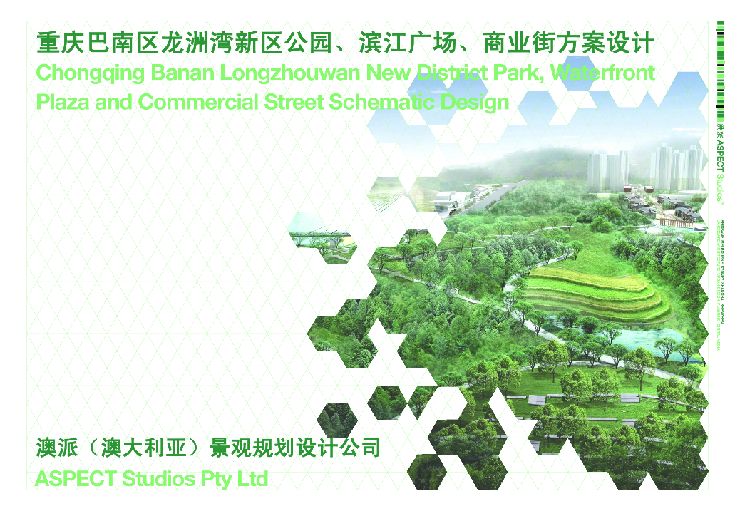 [重庆]新区公园、滨江广场、商业街三合一方案设计（附概预算表）