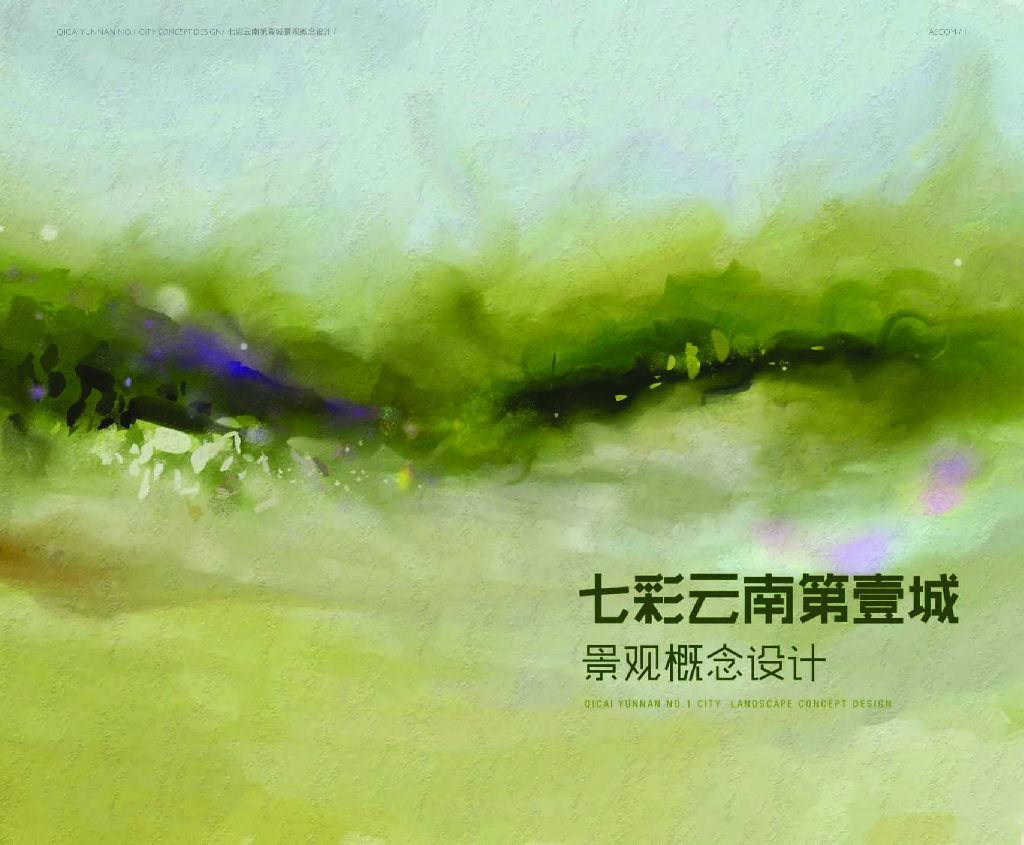 [广西]七彩云南第一城景观方案文本-知名景观公司（商业核心区景观设计）