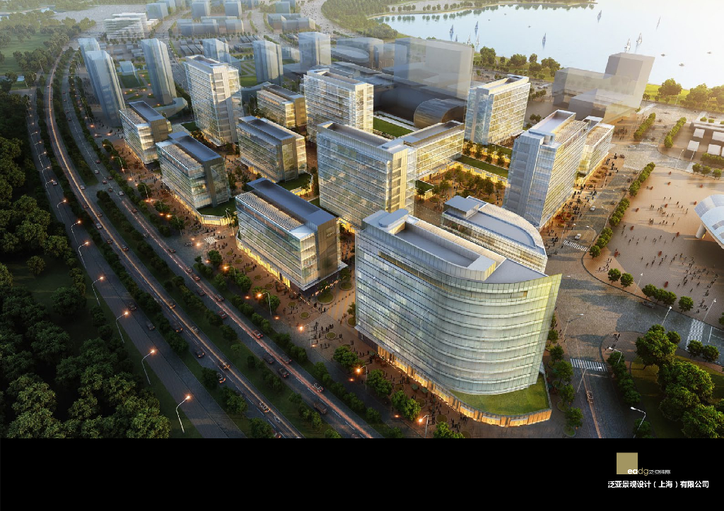 [上海]临港现代风格简约办公景观设计