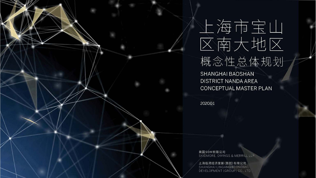 上海市宝山区南大地区概念性总体规划设计：现代风格城市地段项目