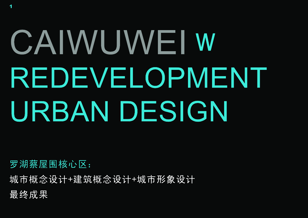 [深圳]罗湖区蔡屋围城中村改造城市规划设计