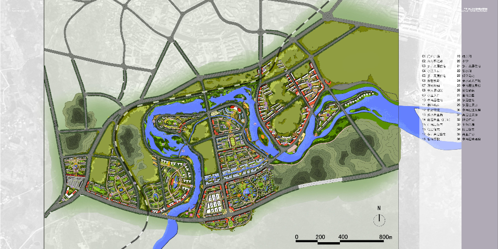 [湖南]东安滨江国际新城概念性总体规划与城市设计