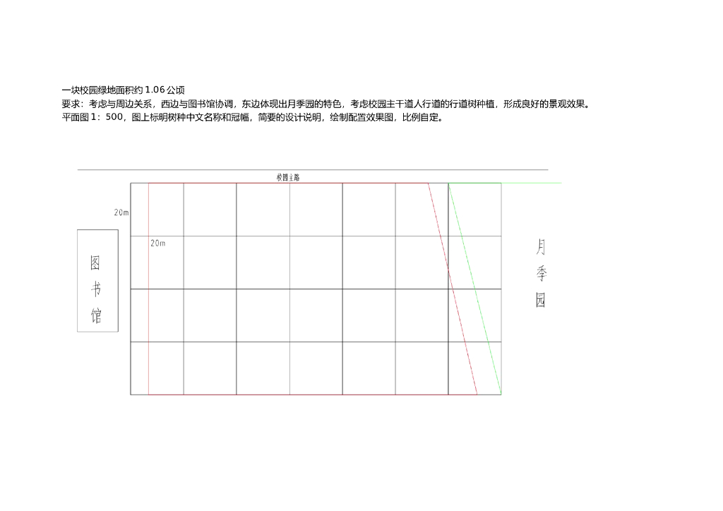 ​历年植物配置真题平面图