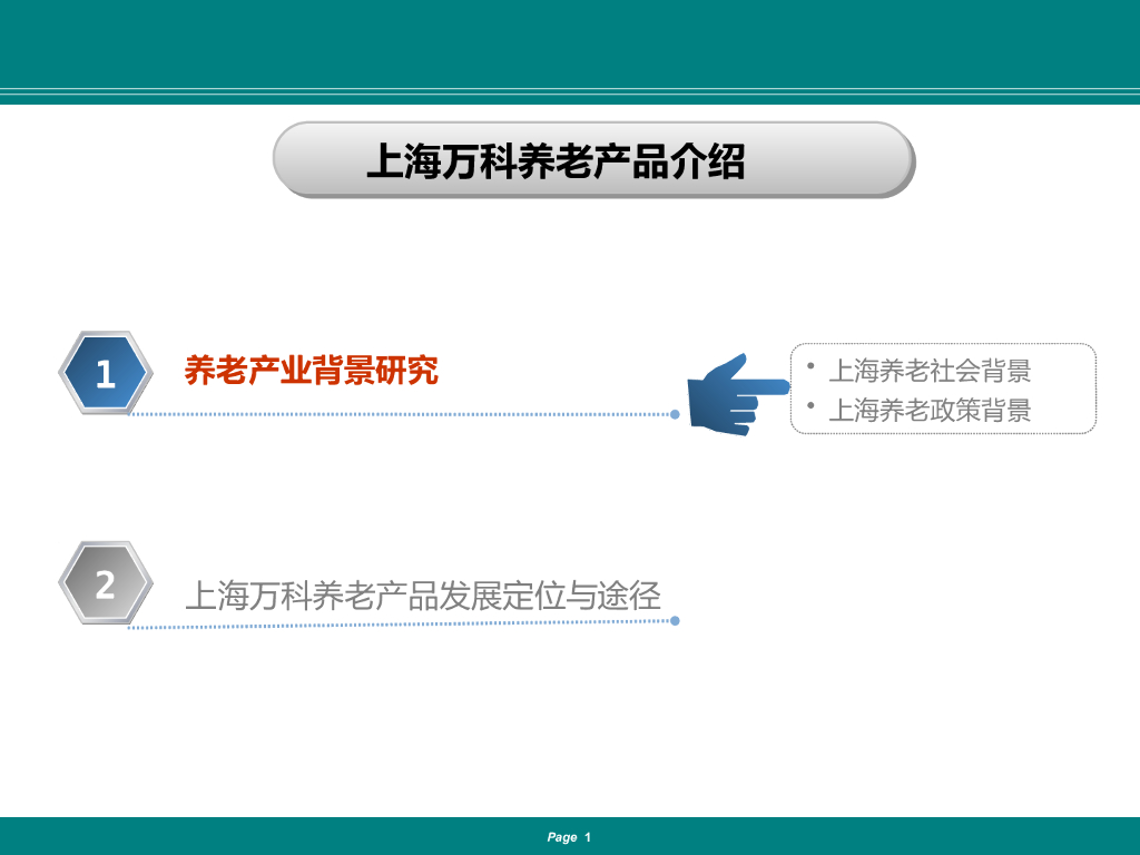 上海知名地产养老产品介绍PPT，共23页