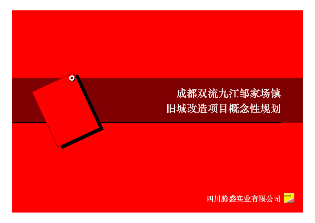 成都双流九江邹家场镇旧城改造概念性规划