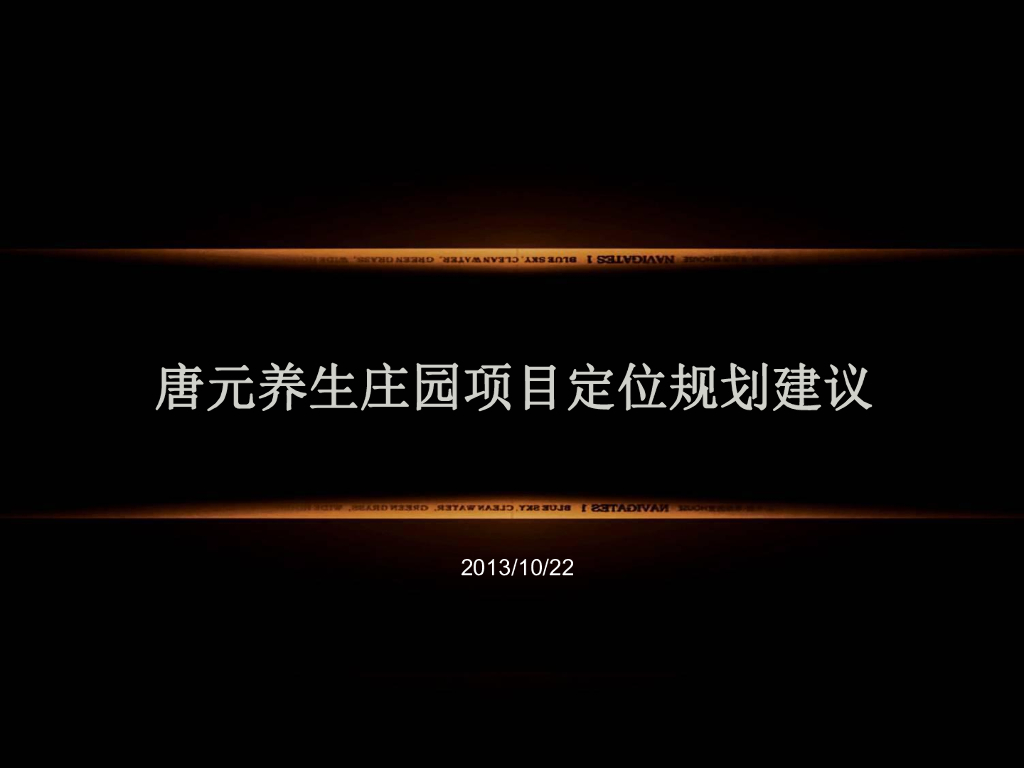 [四川]成都唐元养生庄园项目定位规划建议方案文本
