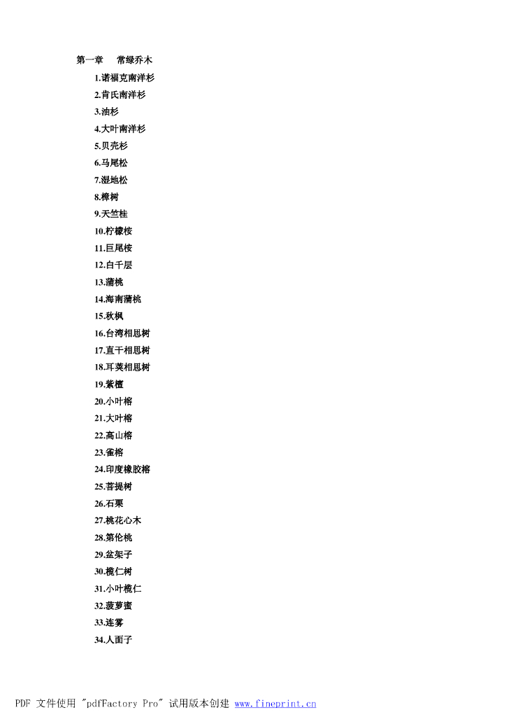 [植物]南方常见植物-常绿乔木