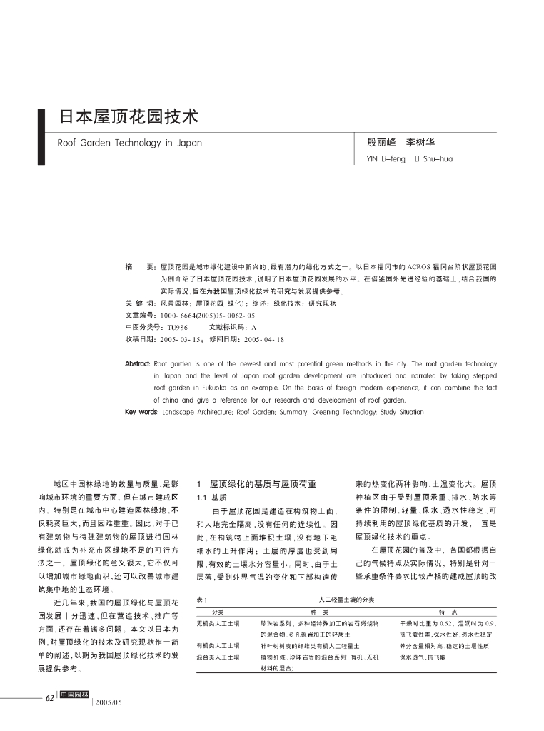 日本屋顶花园技术