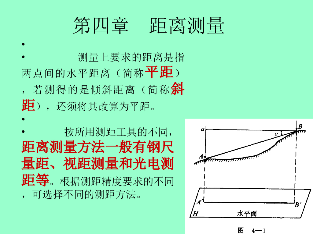 测量与工程测量-距离测量