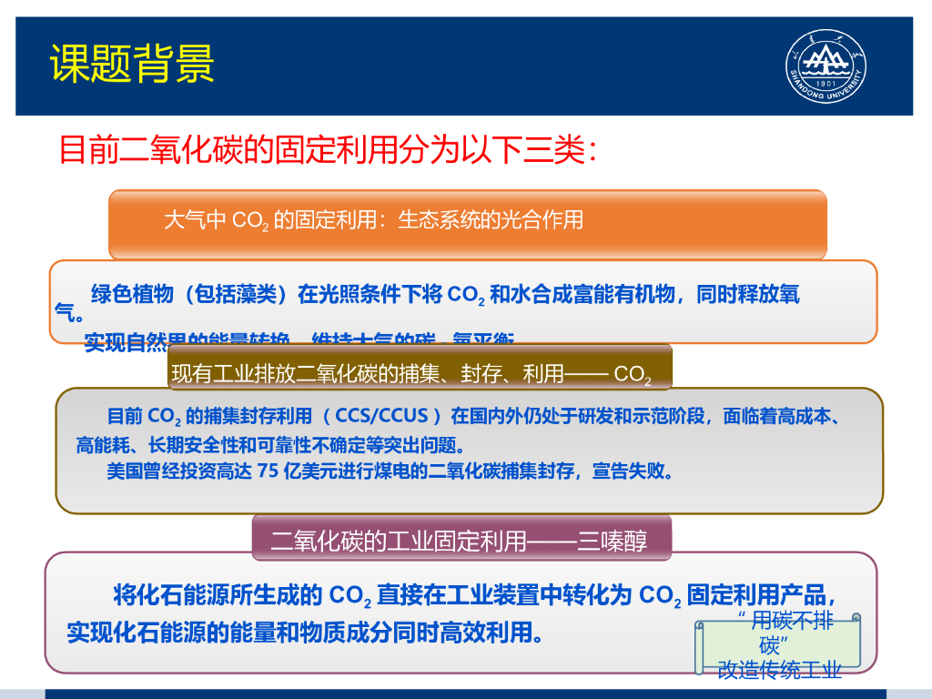 山东大学朱维群：碳中和顶层科技路线设计开发——化石燃料固碳利用的能源工业路线_第9页