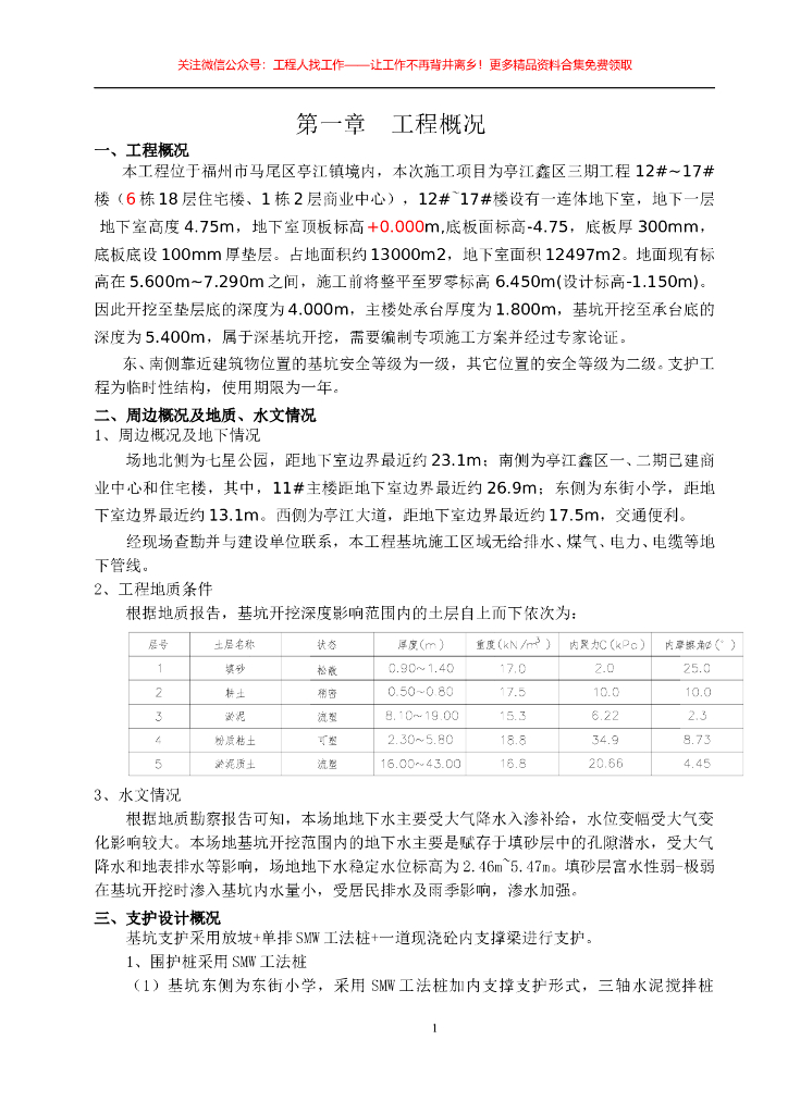 社区深基坑开挖支撑施工方案Word+54p