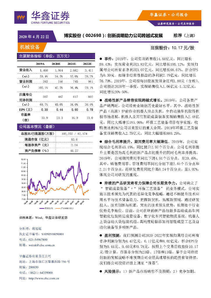 华鑫证券：博实股份（002698）-创新战略助力公司跨越式发展