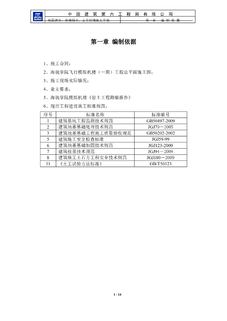 四层框剪楼地面清表排水清淤方案(14页)