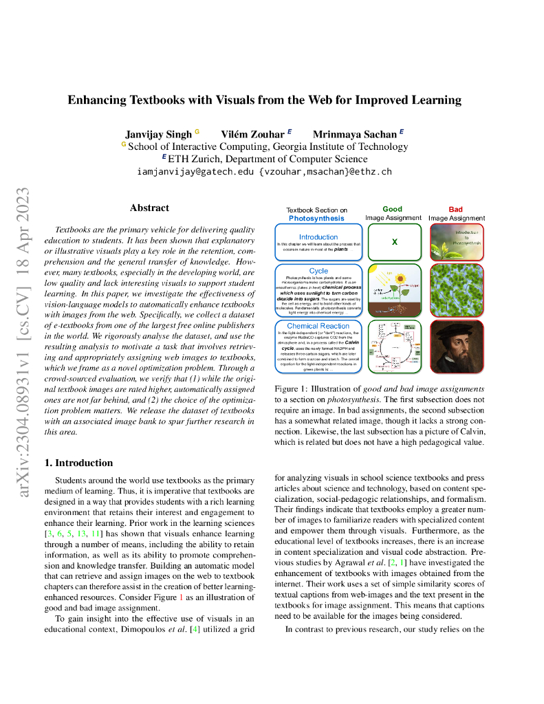 利用网络视觉资源增强教科书以促进学习（英文版）