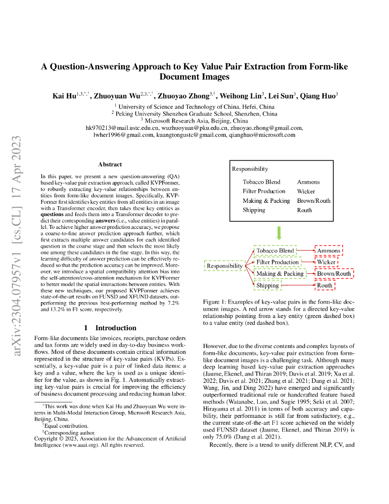 一种基于问答的表单图像键值对提取方法（英文版）