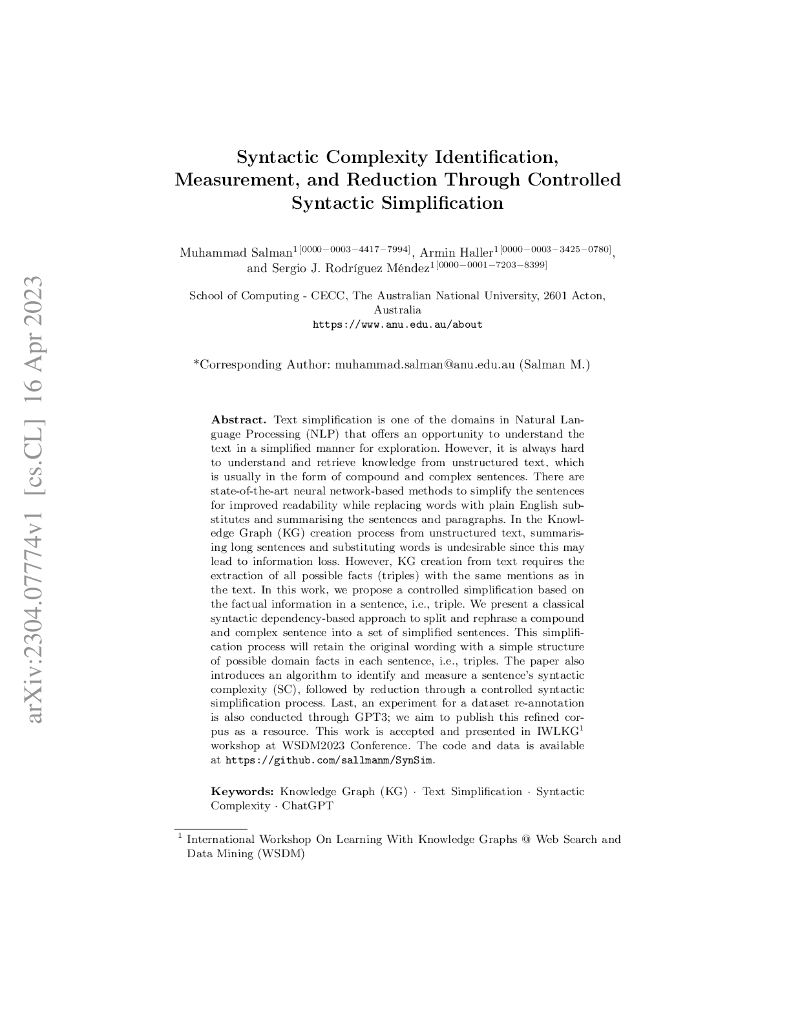 通过受控语法简化识别、测量和降低句法复杂性（英文版）