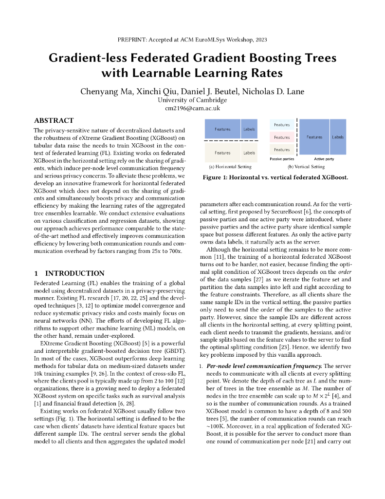 可学习学习速率的无梯度联合梯度提升树（英文版）