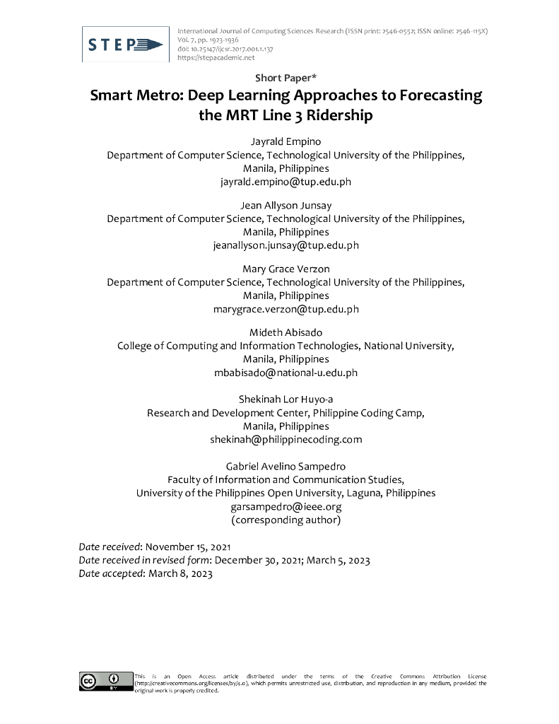 智慧地铁：深度学习预测 MRT 3 号线的乘客量（英文版）