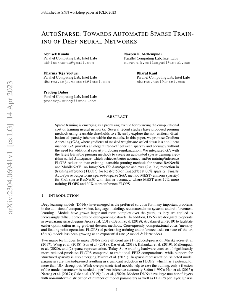 AUTOSPARSE:深度神经网络稀疏训练自动化（英文版）