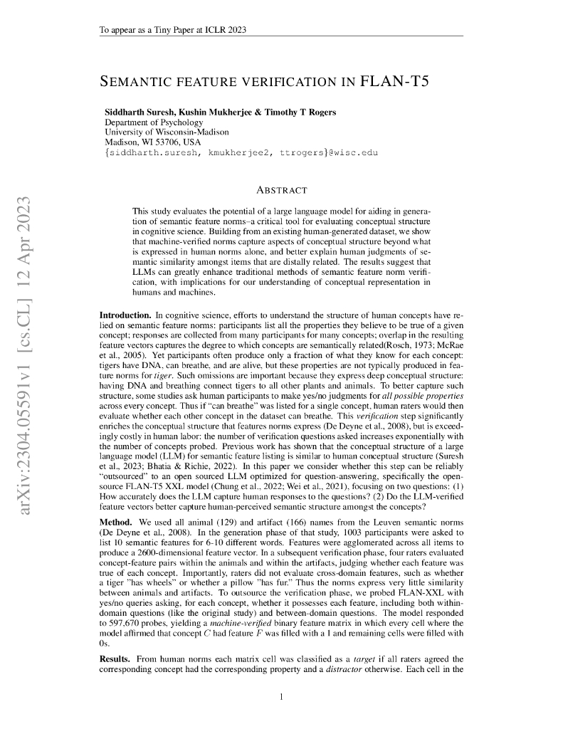 FLAN-T5 中的语义特征验证（英文版）
