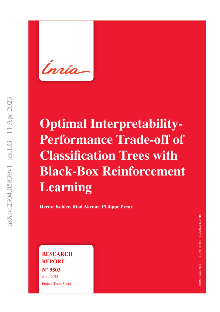 使用黑盒强化学习实现分类树的最佳可解释性与性能平衡（英文版）