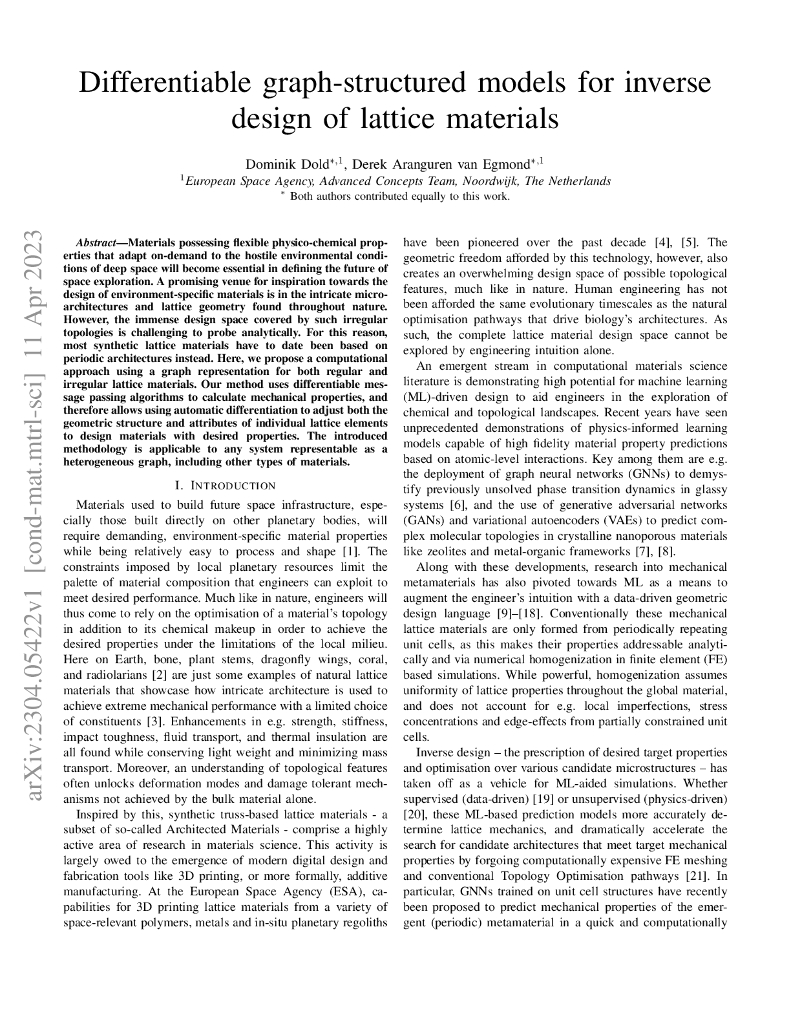 基于可微分图结构的晶体材料逆向设计模型（英文版）