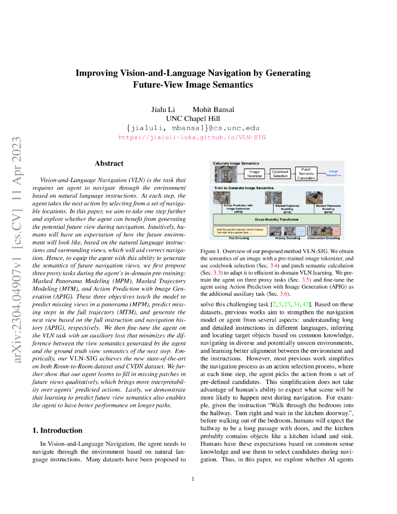 通过生成未来视角图像语义来提升视觉-语言导航能力（英文版）