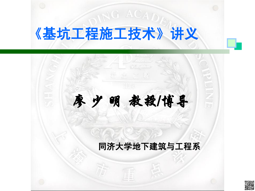 基坑工程施工技术（162P）