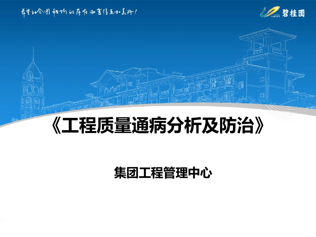 工程质量通病分析及防治讲义PPT(102页)
