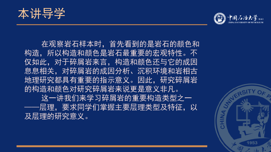 沉积岩与沉积相4.1碎屑岩的构造—层理