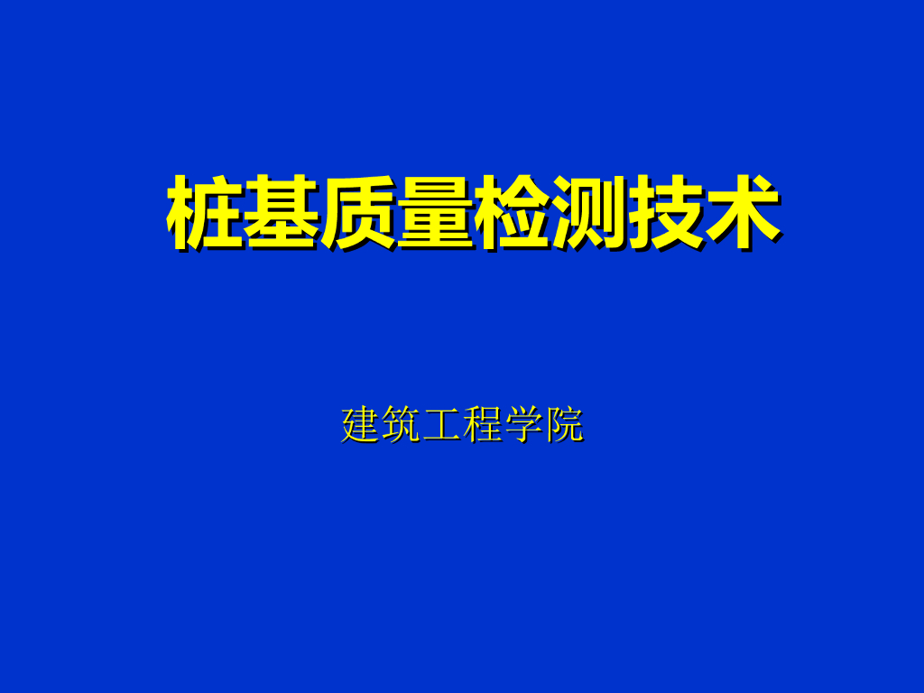 桩基质量检测技术工艺讲义（220页）