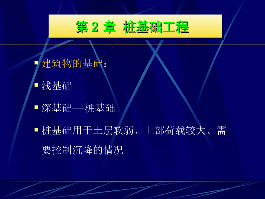 建筑工程桩基础工程施工培训讲义PPT